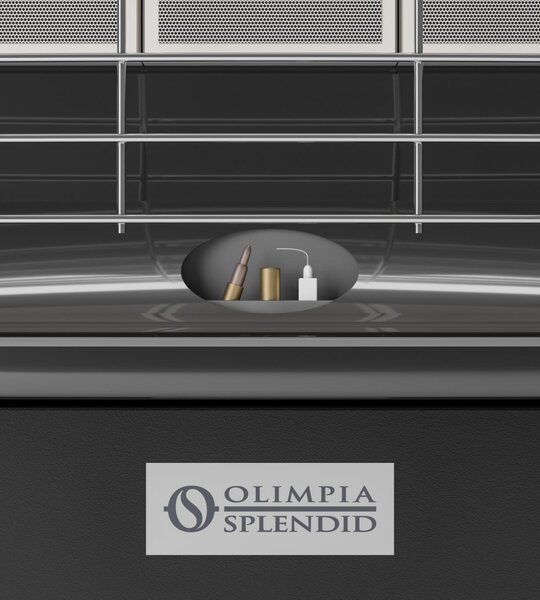 OLIMPIA SPLENDID Stufa Gas Metano / GPL Infrarossi Potenza 4200 W Volume Riscaldabile 100m3 colore Nero Infra Metano S1 - 99233