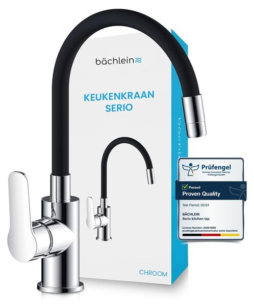 Rubinetto da cucina con collo flessibile - Bocchetta girevole a 360° per adattarsi a qualsiasi angolo del vostro lavello
