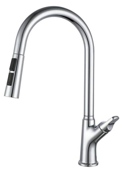 Rubinetto da cucina con tubo estensibile - Argento