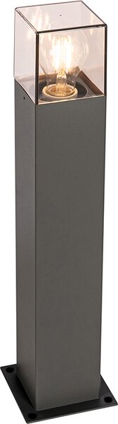 Lampada da esterno a colonna moderna, 50 cm, grigio scuro, IP44, Danimarca