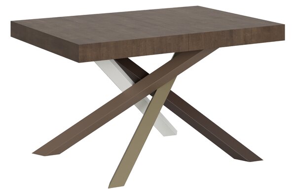 Tavolo Allungabile 120/380x90 cm Volantis Noce Gambe Multicolore 4/C