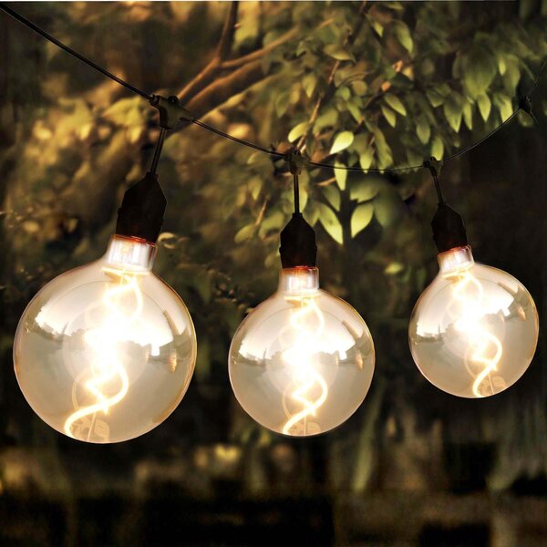 Catena luminosa LED Ledvion, per uso esterno, 10 metri, grado di protezione IP44, 12W, luce bianco caldo