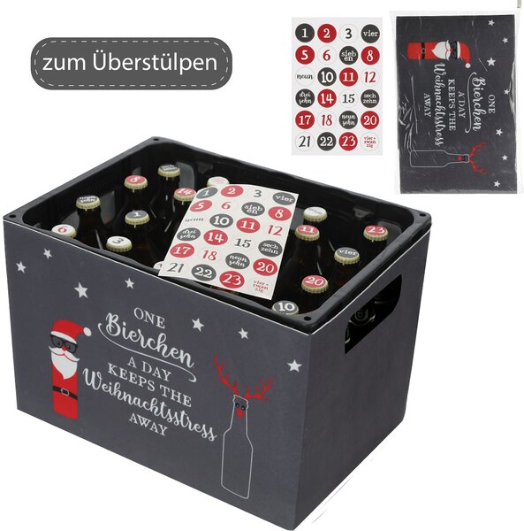 Calendario dell'Avvento da uomo per una cassa di birra - Divertente calendario dell'Avvento dedicato alla birra - Calendario dell'Avvento da uomo - Regalo dell'Avvento per uomo