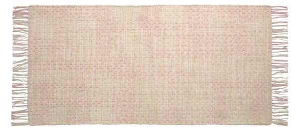 Tappeto Nur 100% cotone (GOTS) rosa 70 x 140 cm