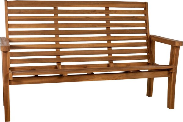 Panca da esterno in teak Nicosia, con funzione di chaise longue. Legno di teak resistente agli agenti atmosferici, robusto e facile da pulire. Colore: teak. Dimensioni: 180 cm