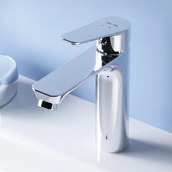 AM.PM Rubinetto da bagno Miscelatore cromato per lavabo Rubinetto da bagno Miscelatore per lavabo Miscelatore monocomando da bagno
