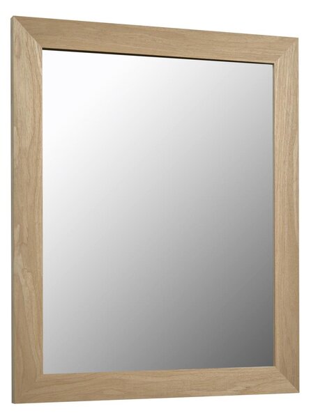 Specchio Wilany con cornice di larghezza 47 x 57,5 cm con finitura naturale