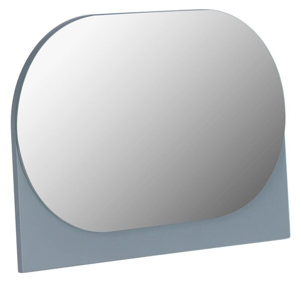 Specchio Mica in MDF grigio 23 x 16 cm