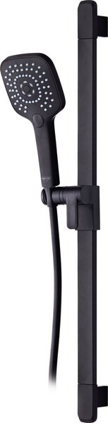 Set doccia Primaster con 3 getti, modello Prag, nero opaco, 82 cm