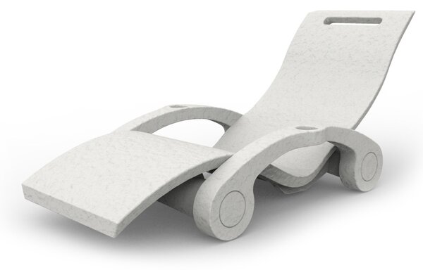 Lettino Chaise Longue Galleggiante da Esterno Giardino Arkema Serendipity Bianco