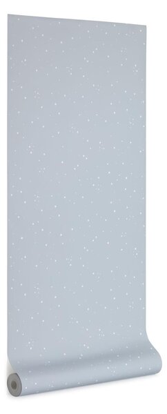 Carta da parati Ludmila grigia con stampa di stelle bianche 10 x 0,53 m FSC MIX Credit