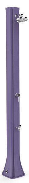 Doccia Solare da Giardino 40L Miscelatore e Lavapiedi Arkema Big Happy Five Viola