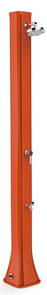 Doccia Solare da Giardino 40L Miscelatore e Lavapiedi Arkema Big Happy Five Arancio