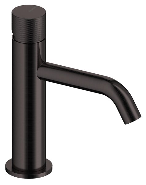 SANYCCES LOOP K ColdOpen Miscelatore monocomando per lavabo 17,3 cm, nero metallizzato