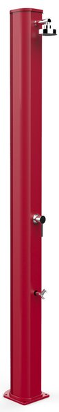 Doccia Solare da Giardino 40L Miscelatore e Lavapiedi Arkema Big Jolly Cherry