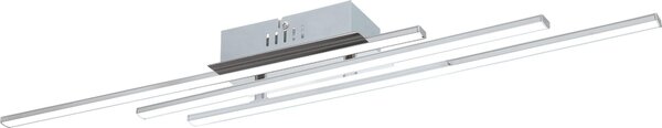 Plafoniera LED cromo bianco Parri