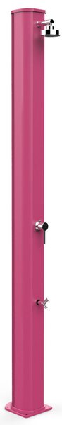 Doccia Solare da Giardino 40L Miscelatore e Lavapiedi Arkema Big Jolly Fuxia