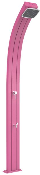 Doccia Solare da Esterno Giardino 30L Miscelatore e Lavapiedi Arkema Spring Fuxia