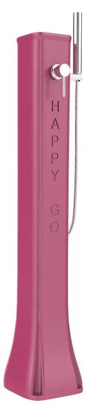 Doccia Solare da Giardino 23L Miscelatore e Doccetta Mobile Arkema Happy Go Fuxia