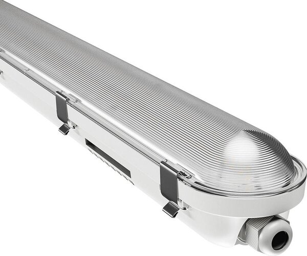 Plafoniera a LED per ambienti umidi Limea Gigant 2, 60 cm, bianca, IP65, 20 W, 3000 lm, bianco neutro 4000 K