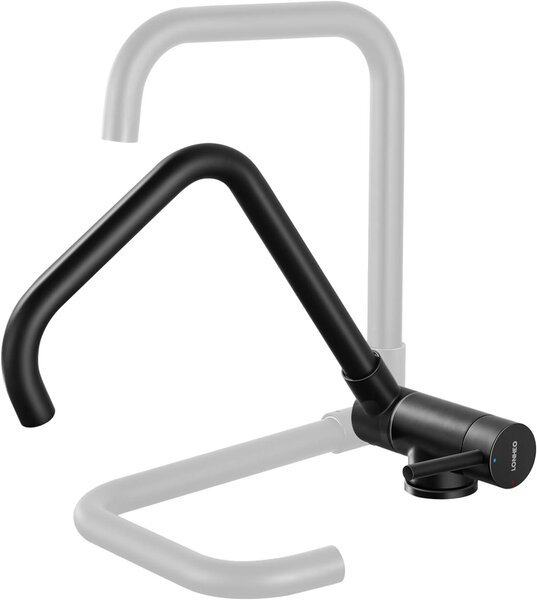Rubinetto da cucina estensibile – Rubinetto pieghevole per lavello – Miscelatore – Rotazione a 360°