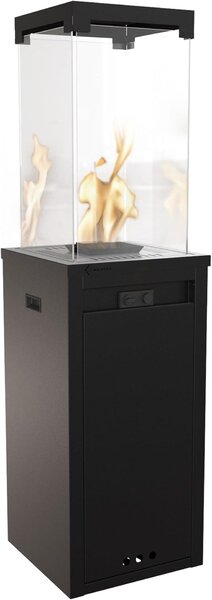 Lampada da esterno - Riscaldatore per terrazza a gas, 8,2 kW - Set con riduttore - Stufa da esterno per terrazza - Riscaldatore per giardini - Camino da esterno - Elemento decorativo per esterni