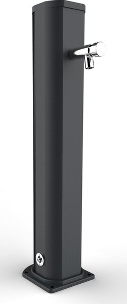 Fontana Lavapiedi da Giardino con Rubinetto Temporizzato Arkema Jolly Grigio Antracite
