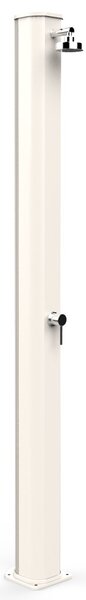 Doccia Solare da Giardino 40L Miscelatore Arkema Big Jolly Bianco Crema