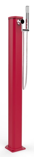 Doccia Solare da Esterno Giardino 20L Miscelatore e Doccetta Mobile Arkema Jolly Go Cherry