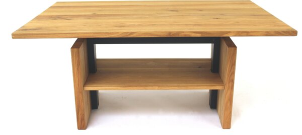 Tavolino >2136< in rovere massiccio, rovere - 105x47x65cm (LxAxP)