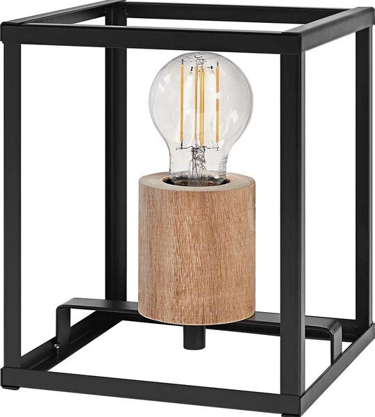 LEDVANCE DECOR Lampada da tavolo Nairobi, nera, con base E27 per una facile sostituzione della sorgente luminosa, può essere dotata di una lampada semplice o intelligente, classe di protezione IP20