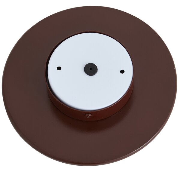 Lampada da parete retrò marrone con sfera opale rotonda 20 cm IP44 - Lila