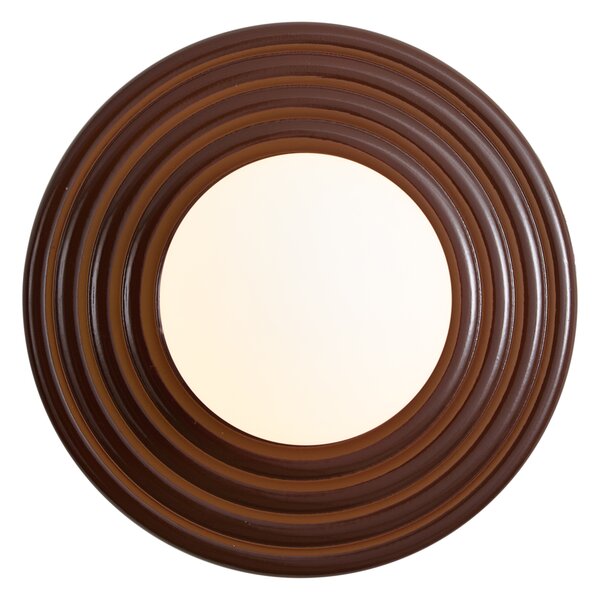 Lampada da parete retrò marrone con sfera opale rotonda 20 cm IP44 - Lila