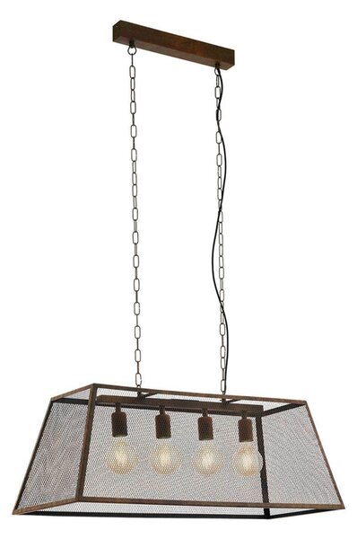 Amesbury lampada a sospensione a 4 luci nera