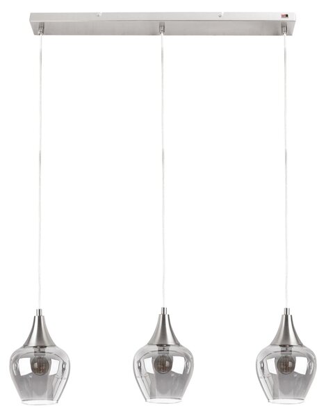 NOWA lampada a sospensione in metallo nero, 3x E14