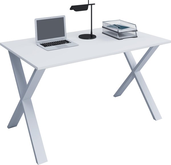 Scrivania in legno | H. 76 x W. 80 x D. 50 cm | Tavolo per computer semplice | piedini in metallo di alta qualità | Tavolo da lavoro | Mobili da ufficio - Lona U