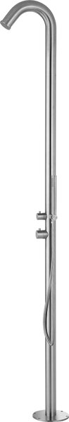 Eichenwald Ideal Doccia da esterno Sylt Doccia da piscina Doccia da giardino Acciaio inox V2A 706590