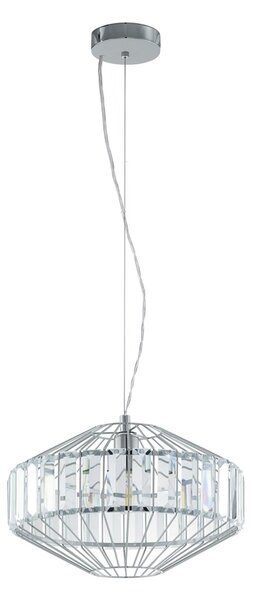 Lampada a sospensione Ø 40cm cromo cristallo Pedrola
