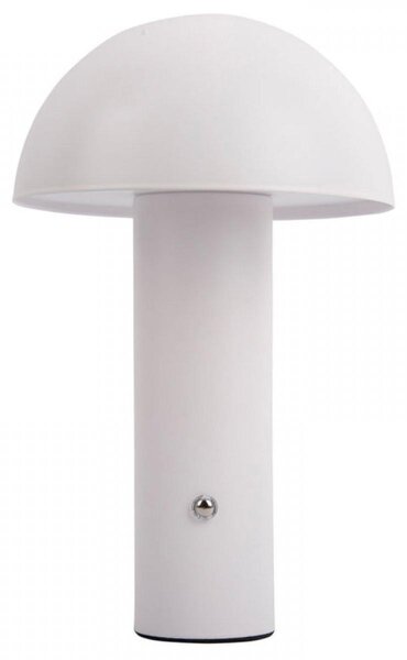 Leitmotiv - Lampada da tavolo Fuego - Bianca - Ø15cm Lampada da tavolo - Lampada da comodino, soggiorno, camera da letto