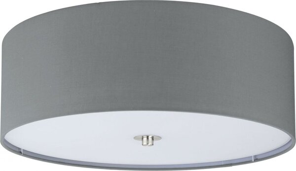 Eglo 94921 Pasteri plafoniera con paralume in tessuto Ø 48cm grigio Lampada