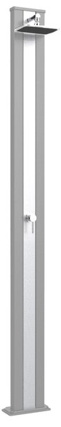 Doccia Solare da Esterno Giardino 30L Miscelatore Arkema Spring S Fascia Inox Sabbia