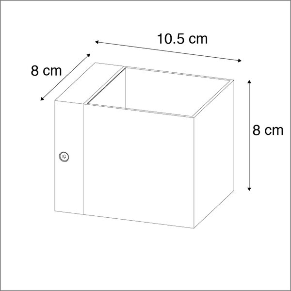 Set di 3 lampade da parete moderne nere - Transfer