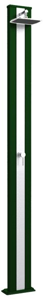 Doccia Solare da Esterno Giardino 30L Miscelatore Arkema Spring S Fascia Inox Verde
