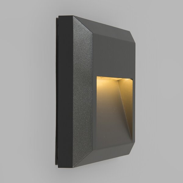 Set di 2 applique moderne grigio scuro con LED - Gem 2