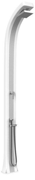 Doccia da Giardino Miscelatore e Doccetta Arkema Spring Plus Fascia Inox Bianco