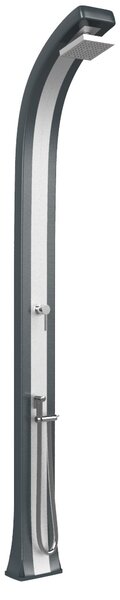 Doccia da Giardino Miscelatore e Doccetta Arkema Spring Plus Fascia Inox Antracite