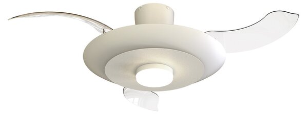 Ventilatore da soffitto LED Kyoto bianco DC silenzioso CCT 106 cm - Mantra Mantra Iluminación, Kyoto, dimmerabile, Bianco, Soggiorno, Metallo, Moderno