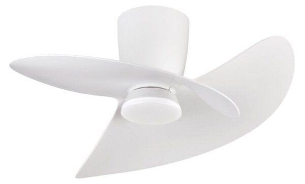 Ventilatore da soffitto LED Ona bianco DC silenzioso CCT 70 cm - Mantra Mantra Iluminación, Ona, dimmerabile, Bianco, Soggiorno, Metallo, Moderno