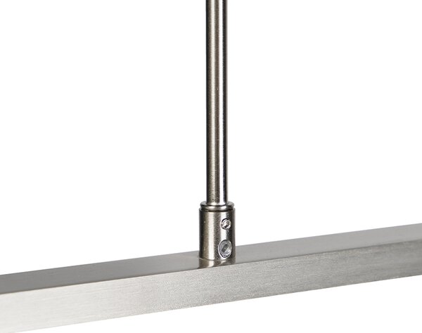 Lampada a sospensione moderna in acciaio con LED regolabile - Bold