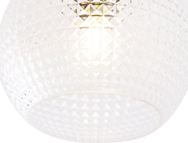 Plafoniera Art Déco in ottone - Sphere